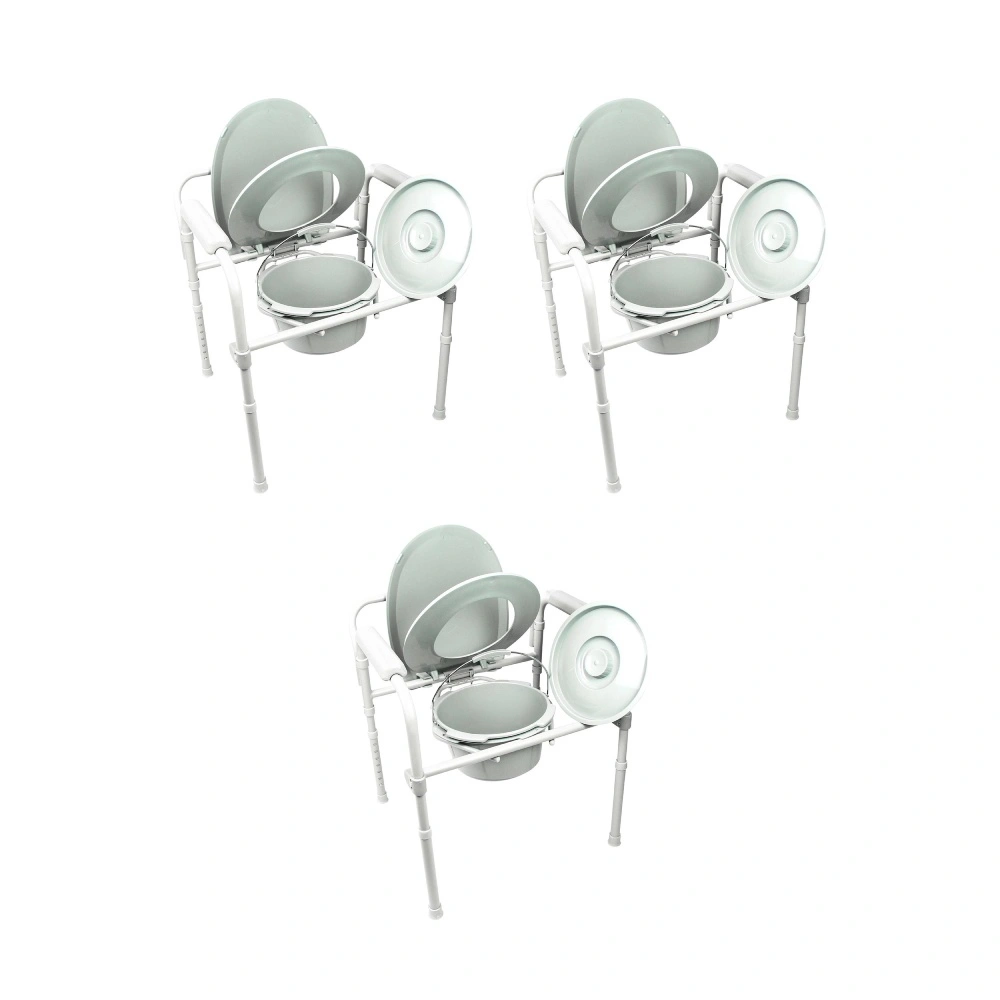 Vive Folding 3-in-1 Bedside Commode – Single Unit