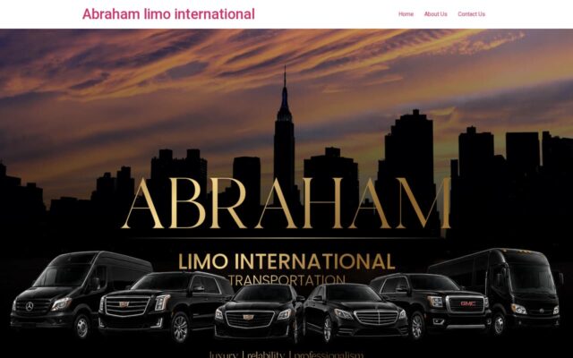 Screenshot of the Abraham Limo International website
