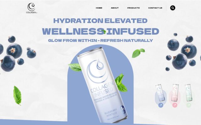 Screenshot of the Collagen Ltd website
