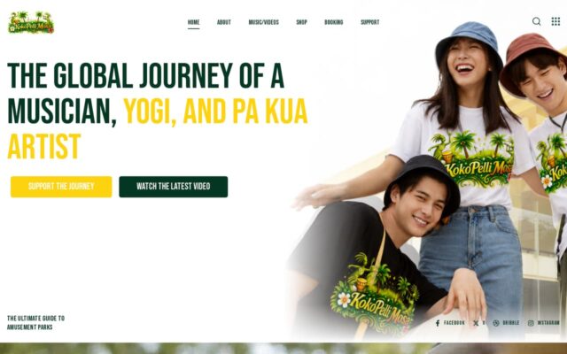 Screenshot of the Kokopelli Mosa website